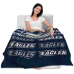 georgia southern eagles fan pride blue blanket latest model