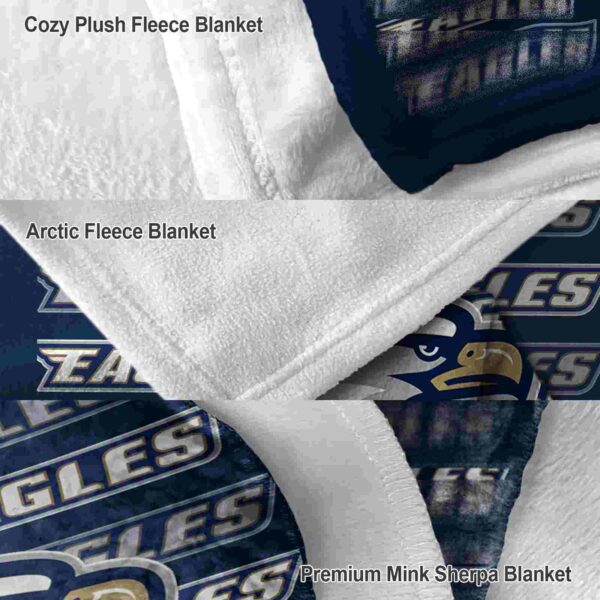 georgia southern eagles fan pride blue blanket premium grade