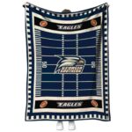 georgia southern eagles football field blue blanket best selling