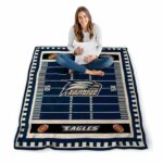 georgia southern eagles football field blue blanket high quality