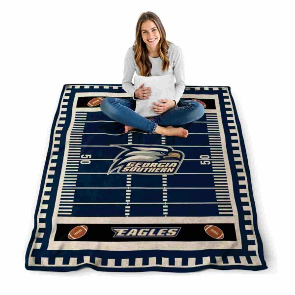 georgia southern eagles football field blue blanket high quality