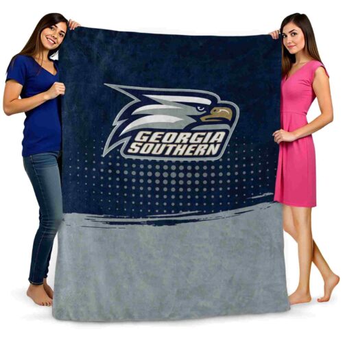 georgia southern eagles gradient dots blue blanket fashion forward