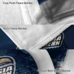 georgia southern eagles gradient dots blue blanket premium grade