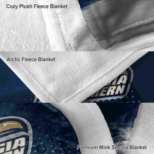 georgia southern eagles gradient dots blue blanket premium grade