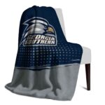 georgia southern eagles gradient dots blue blanket top rated