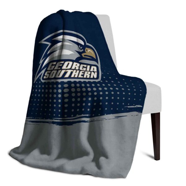 georgia southern eagles gradient dots blue blanket top rated