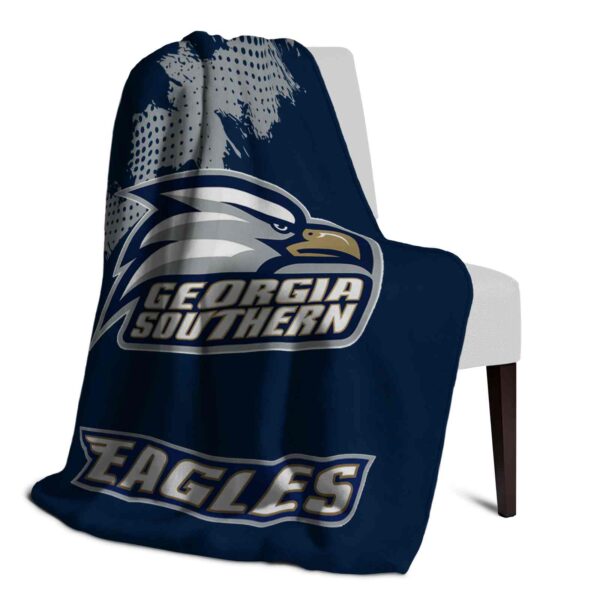 georgia southern eagles grunge texture blue blanket top rated