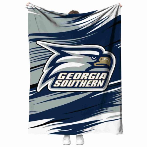 georgia southern eagles paint streaks blue white blanket best selling