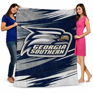 georgia southern eagles paint streaks blue white blanket fashion forward