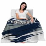 georgia southern eagles paint streaks blue white blanket latest model