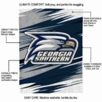 georgia southern eagles paint streaks blue white blanket new arrival