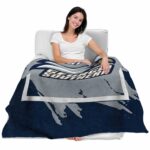 georgia southern eagles splatter effect blue blanket latest model