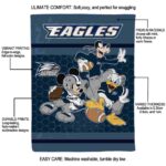 georgia southern eagles three musketeers blue blanket new arrival