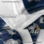 georgia southern eagles three musketeers blue blanket premium grade