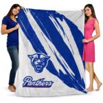 georgia state panthers brushstrokes blue white blanket best selling