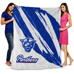 georgia state panthers brushstrokes blue white blanket fashion forward