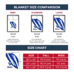 georgia state panthers brushstrokes blue white blanket best selling