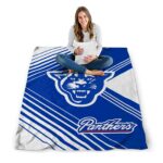 georgia state panthers diagonal stripes blue blanket best selling