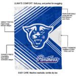 georgia state panthers diagonal stripes blue blanket best selling