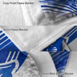 georgia state panthers diagonal stripes blue blanket best selling