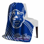 georgia state panthers diagonal stripes blue blanket best selling