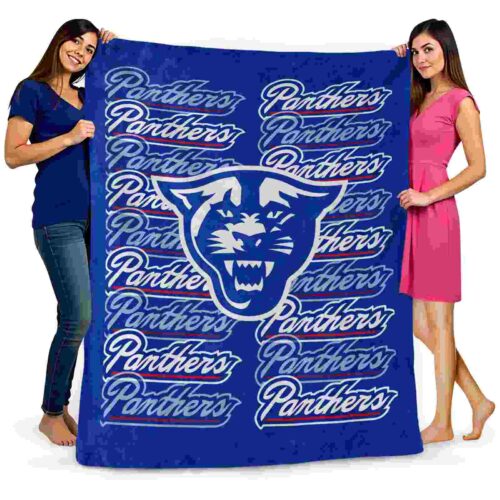 georgia state panthers fan pride blue blanket fashion forward