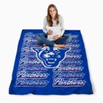 georgia state panthers fan pride blue blanket best selling