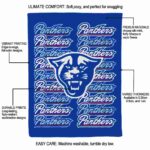 georgia state panthers fan pride blue blanket best selling