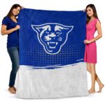 georgia state panthers gradient dots blue blanket best selling