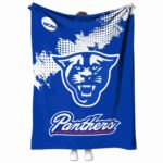 Georgia State Panthers Grunge Texture Blue Blanket 1 georgia state panthers grunge texture blue blanket best selling