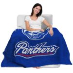 georgia state panthers grunge texture blue blanket best selling