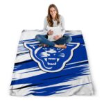 georgia state panthers paint streaks blue white blanket best selling