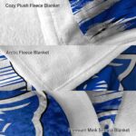 georgia state panthers paint streaks blue white blanket best selling