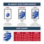 georgia state panthers paint streaks blue white blanket best selling