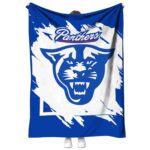 georgia state panthers splatter effect blue blanket best selling