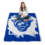 georgia state panthers splatter effect blue blanket best selling