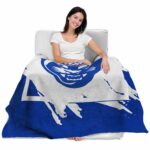 georgia state panthers splatter effect blue blanket best selling