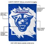 georgia state panthers splatter effect blue blanket best selling