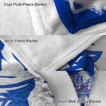 georgia state panthers splatter effect blue blanket best selling