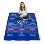 georgia state panthers striped pattern blue blanket best selling