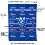georgia state panthers striped pattern blue blanket best selling