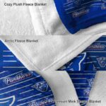 georgia state panthers striped pattern blue blanket best selling
