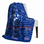 georgia state panthers striped pattern blue blanket best selling