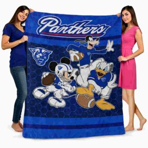 georgia state panthers three musketeers blue blanket fashion forward