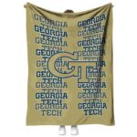 georgia tech yellow jackets fan pride gold blanket best selling