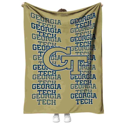 georgia tech yellow jackets fan pride gold blanket best selling