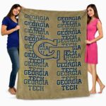 georgia tech yellow jackets fan pride gold blanket best selling