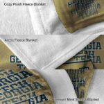 georgia tech yellow jackets fan pride gold blanket best selling