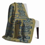 georgia tech yellow jackets fan pride gold blanket best selling