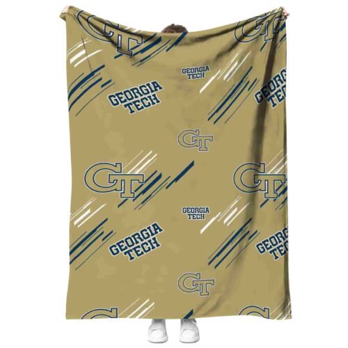 georgia tech yellow jackets fan spirit gold blanket best selling